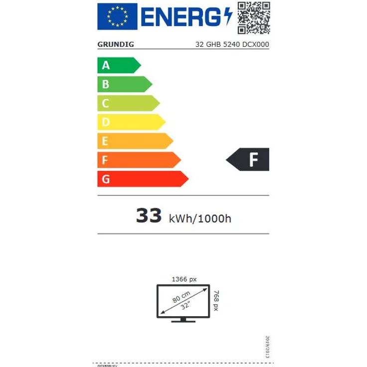 Grundig 32 GHB 5240 sw 80 cm (32 Zoll) LED TV (HD ready, kein HDR, Edge LED) HD-Triple-Tuner (Sat, Antenne, Kabel) Energieklasse F (DE-Modell) – Bild 7