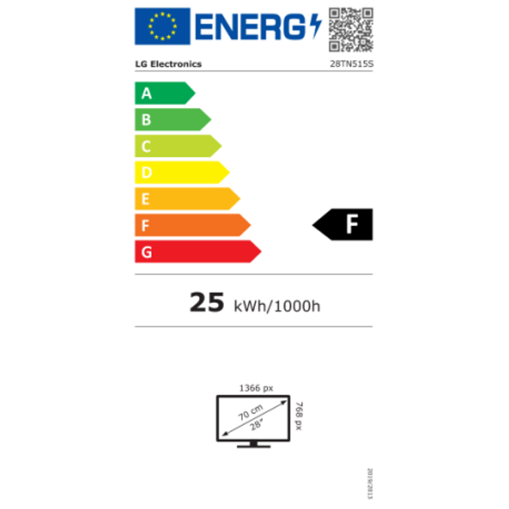 LG 28TN515SPZ 70 cm (28 Zoll) LED Smart TV (HD ready, kein HDR, Direct LED) HD-Triple-Tuner (Sat, Antenne, Kabel) Energieklasse F (DE-Modell) – Bild 7