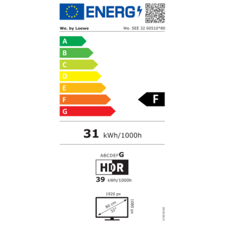 Loewe We. See 32 80 cm (32 Zoll) LED Smart TV (Ultra HD, HDR10, HDR, HLG, Edge LED) HD-Triple-Tuner (Sat, Antenne, Kabel) Energieklasse F (DE-Modell) – Bild 5