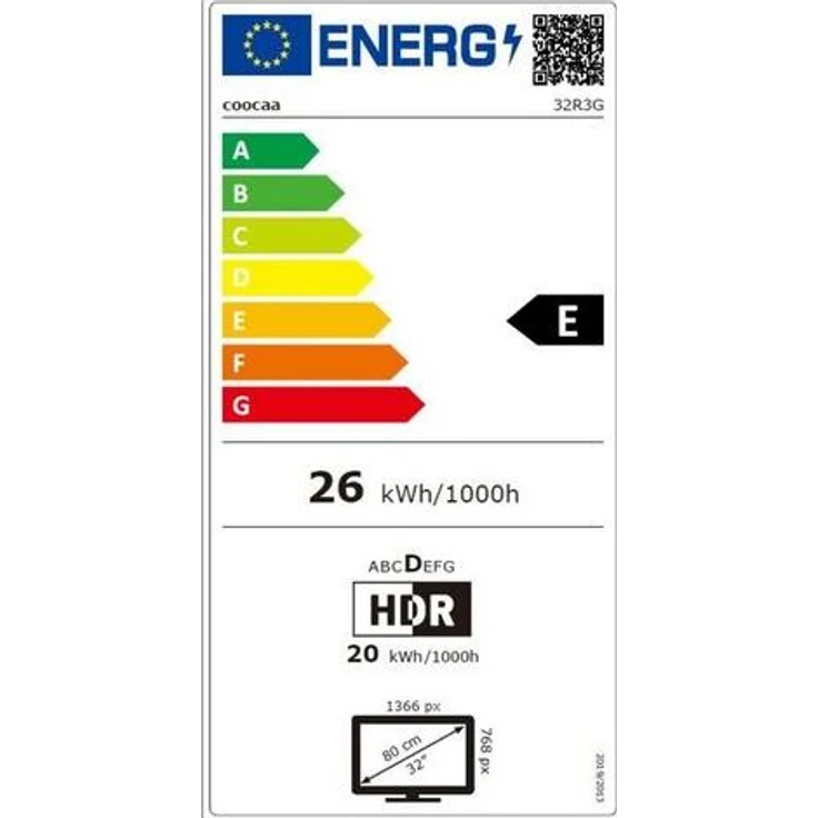 Coocaa 32R3G 80 cm (32 Zoll) LED Smart TV (HD ready, HDR10, HDR, HLG, Direct LED) HD-Triple-Tuner (Satellit, Antenne, Kabel) Modelljahr 2023 Energieklasse E (DE-Modell) – Bild 4