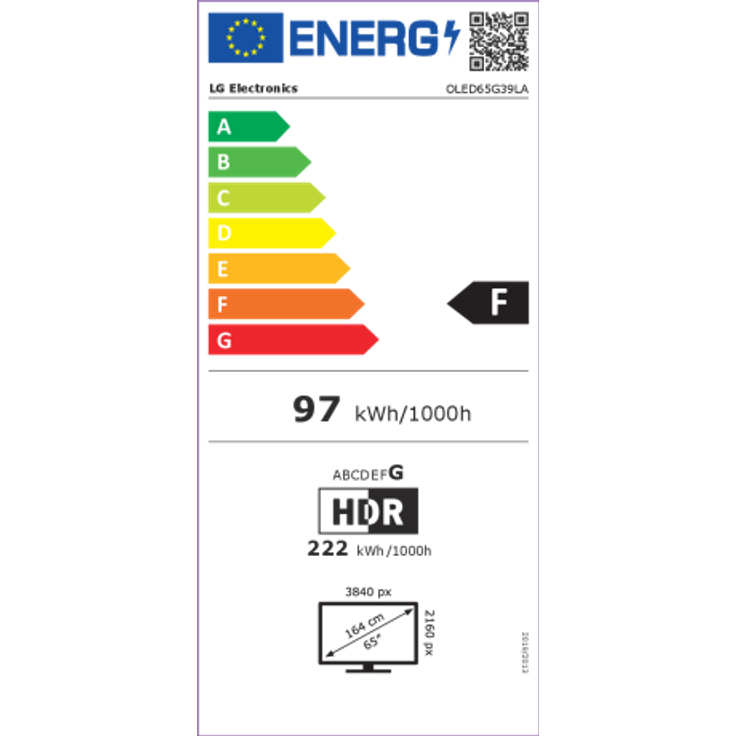 LG OLED65G39LA 164 cm (65 Zoll) OLED evo Smart TV (Ultra HD, Dolby Vision, HDR10, HDR, HLG, OLED) Twin-HD-Triple-Tuner (Satellit, Antenne, Kabel) Modelljahr 2023 Energieklasse F (DE-Modell) – Bild 7