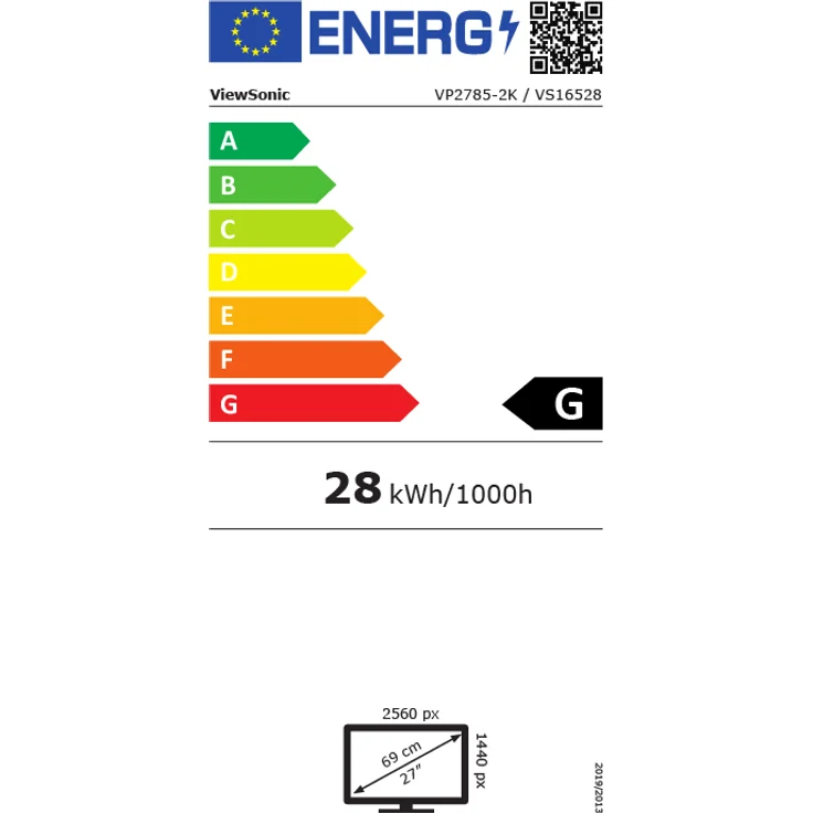 ViewSonic VP2785-2K - 27 Zoll, WQHD (2560 x 1440), IPS-Panel, 60Hz, 5ms, 300cd/m² – Bild 8