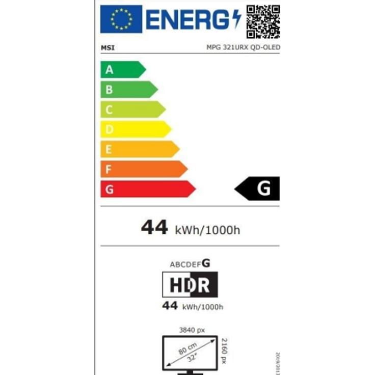 MSI MPG 321URXDE QD-OLED Gaming Monitor - 4K UHD, 240 Hz, 0,03ms MSI OLED Care 2.0, HDMI 2.1 mit 48Gbps Bandbreite, 120Hz , VRR und ALLM Unterstützung – Bild 2