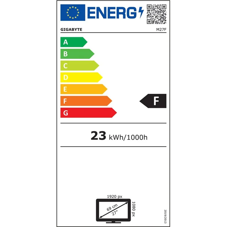 Gigabyte M27F - 27 Zoll, Full HD (1920 x 1080), IPS-Panel, 144Hz, 1ms, 300cd/m² (M27F) – Bild 7