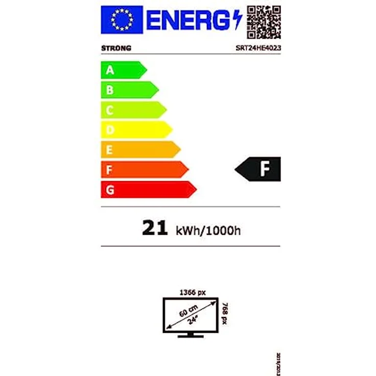 STRONG SRT 24HE4023 | 24'' HD TV | 230 V / 12 V kompatibel | Camping Fernseher | DVB-T2/C/S2 | Hotelmodus | On-Screen-Programmführer mit Timer | schwarz – Bild 6