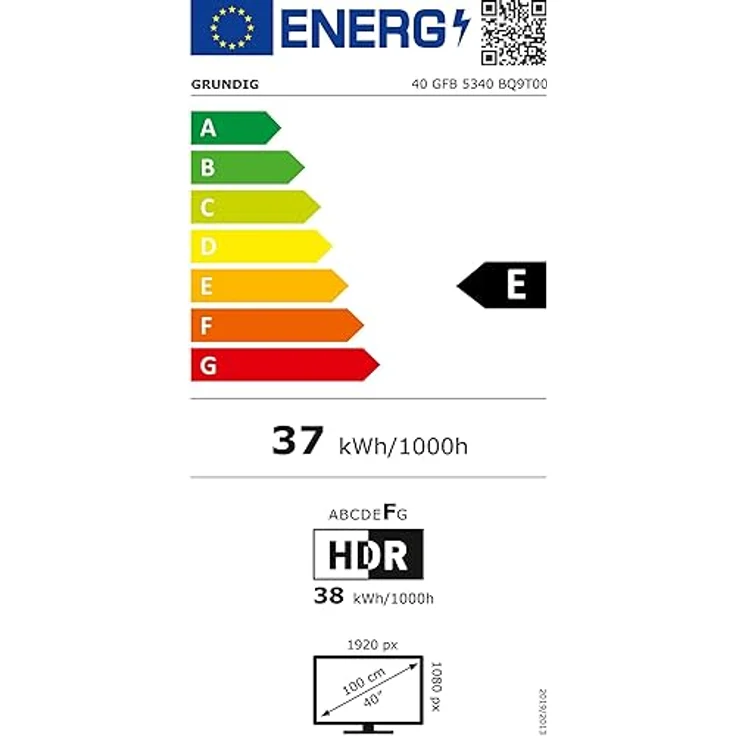 GRUNDIG 40 GFB 5340 - Fernseher 40 Zoll (100 cm) Full HD LED TV, FHD, 400 HZ, Dolby Digital, HD Triple Tuner, HDMI, USB, CI+, Schwarz – Bild 6
