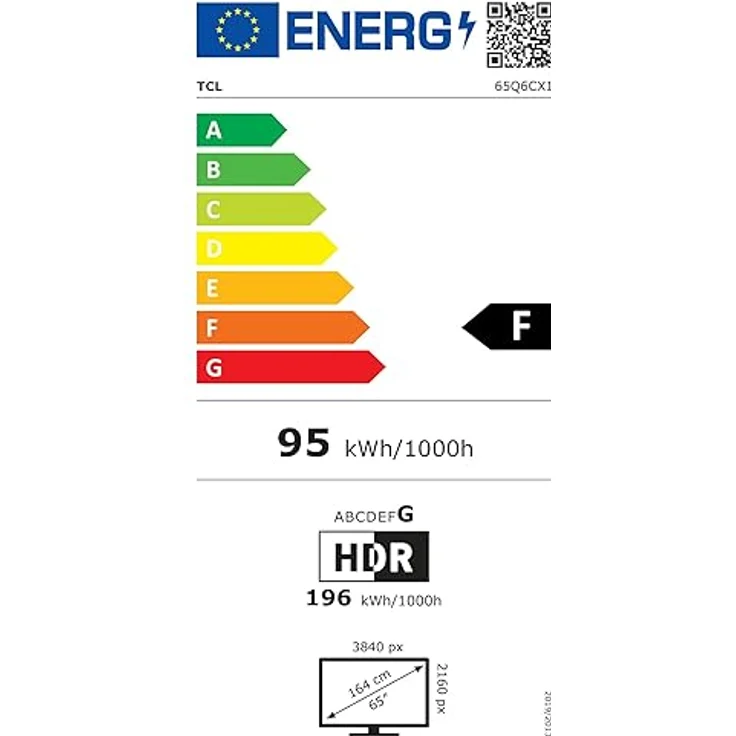 TCL 65Q6C 65 Zoll QD-Mini LED Fernseher, 4K HDR Premium 1000nits, Smart TV mit Google TV (Dolby Vision IQ & Atmos, Onkyo 2.1 Soundsystem, 144Hz Motion Clarity Pro, Game Master) – Bild 6