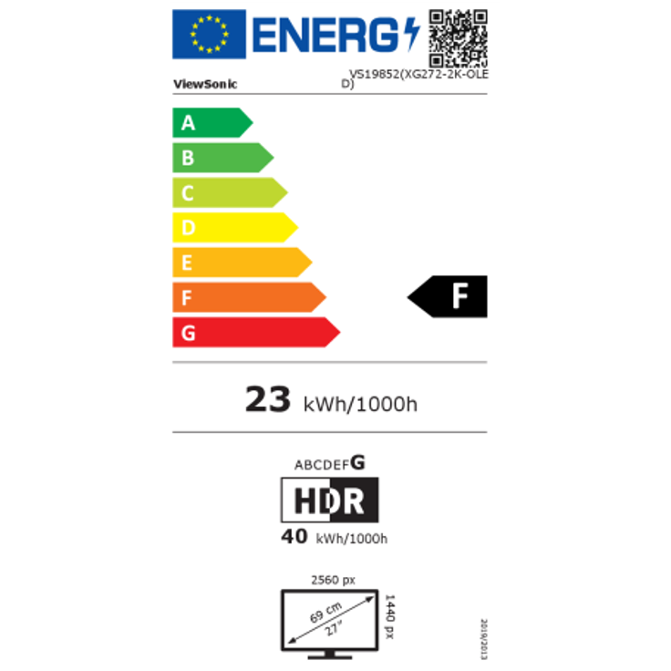 ViewSonic XG272-2K-OLED 67cm (27") WQHD 16:9 OLED Gaming Monitor HDMI/DP/USB – Bild 2