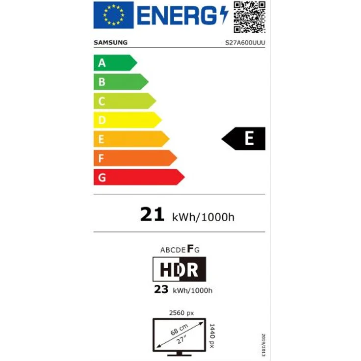 Samsung S27A600UUU - 26,9 Zoll, QHD (2560 x 1440), IPS-Panel, 60Hz, 5ms, 300cd/m² (LS27A600UUUXEN) – Bild 15