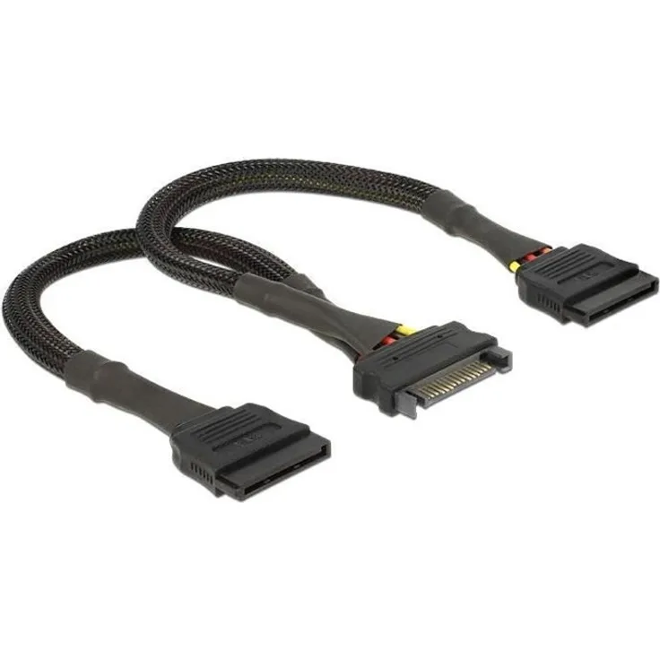 InLine - Netzteil - 15 PIN SATA Power (M) - 15 PIN SATA Power (W) - 50 cm (29651B)