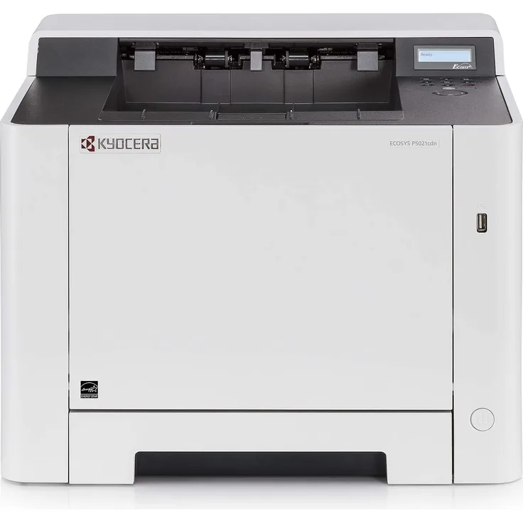 Kyocera Ecosys P5021cdn/KL3 - Laserdrucker, Farbe, Auflösung: 1200 x 1200 dpi, Druckgeschwindigkeit (S/W): 21 S/min, Papierzufuhr: 300 Blatt (870B61102RF3NL0)