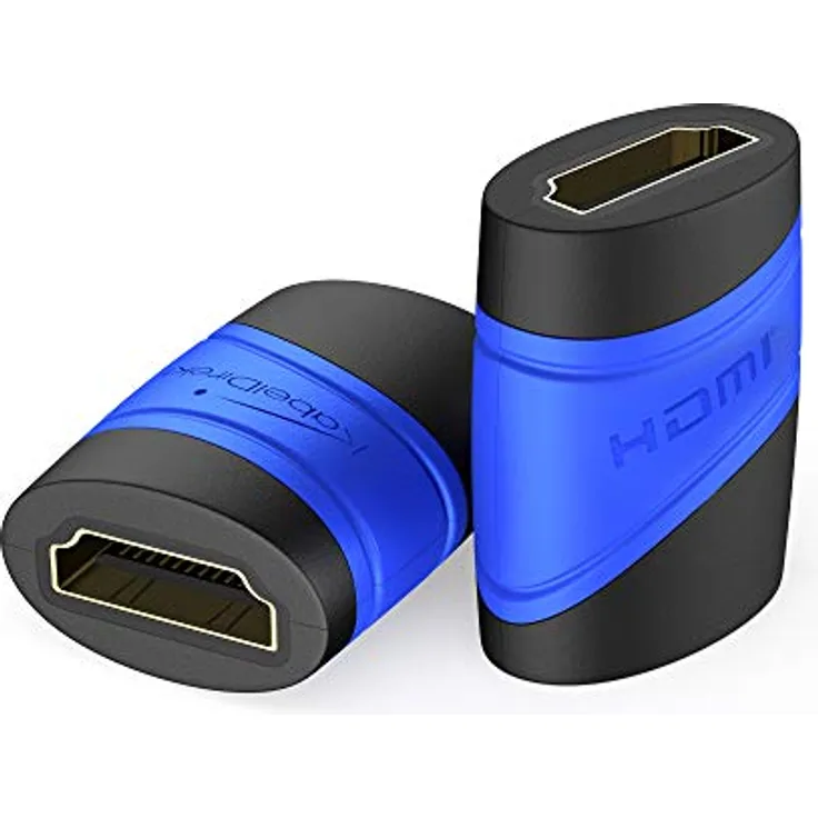 KabelDirekt - HDMI Kupplung - kompatibel mit (HDMI 2.0a-b 2.0, 1.4a, Buchse zu Buchse, 4K Ultra HD, 3D, Full HD, 1080p, HDR, ARC, Highspeed mit Ethernet, PS4, Xbox, HDTV) - TOP Series