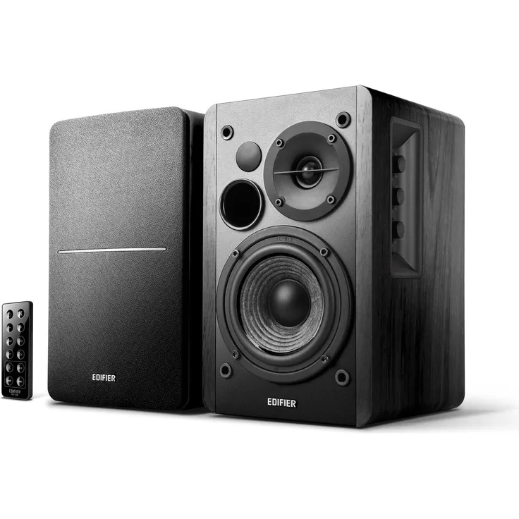 Edifier Studio R1280DB 2.0 Aktivboxen, kabellose Bluetooth Regallautsprecher in schwarz Regallautsprecher - 21 Watt - schwarz
