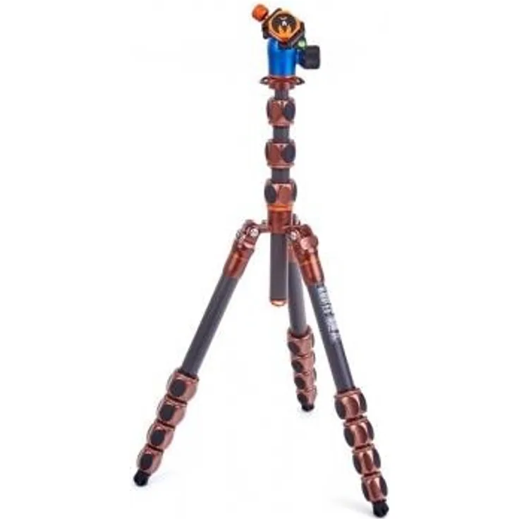 3 LEGGED THING Pro 2.0 Albert Bronze - professionelles Carbon-Reisestativ mit Kugelkopf AirHed Pro