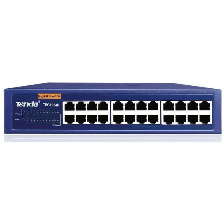 Tenda TEG1024D Gigabit Switch (24-Port RJ-45, L2, 48Gbps)