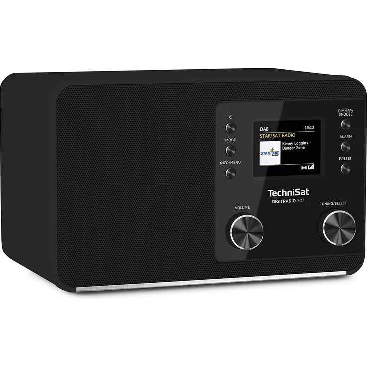TechniSat Digitradio 307 Digitalradio mit Wecker, TFT-Display, schwarz