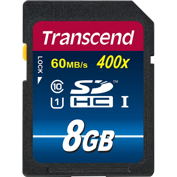 Transcend TS8GSDU1 8 GB SDHC-Speicherkarte, UHS-I, Klasse 10, Übertragungsrate 90 MB-s (max) – Bild 1