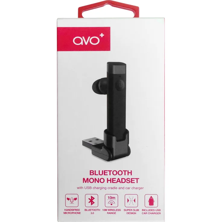 Avo+ Bluetooth-Headset 26359 mini, Blister, schwarz