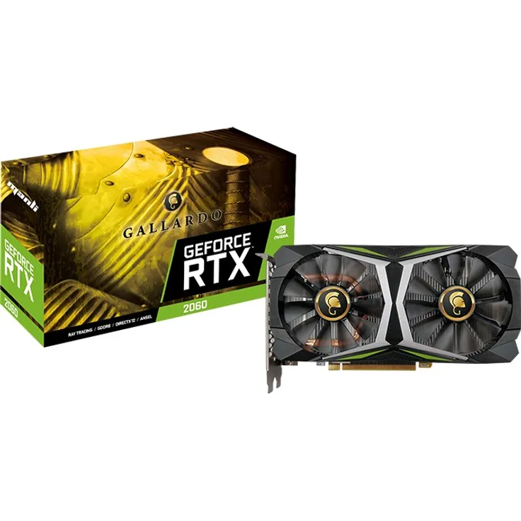 Manli GeForce RTX 2060 Gallardo, 6GB GDDR6, HDMI, 3x DP (N53720600M24353)