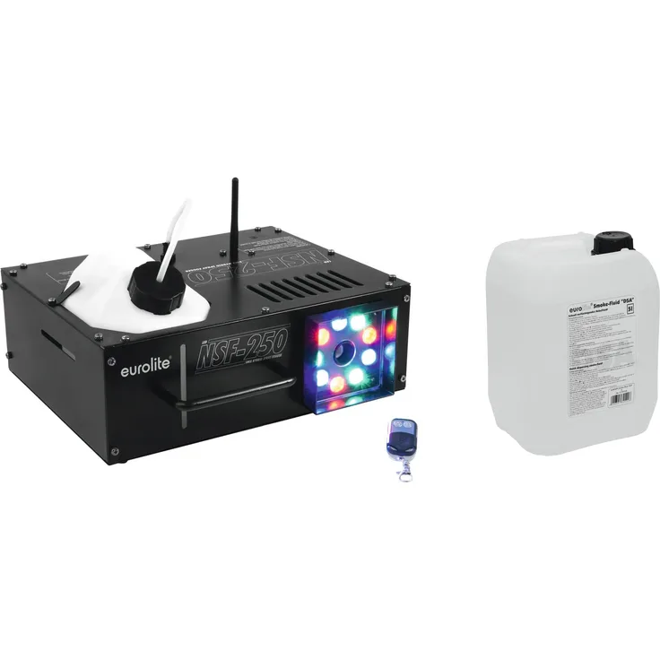 Eurolite Set NSF-250 + Smoke Fluid -DSA- 5l