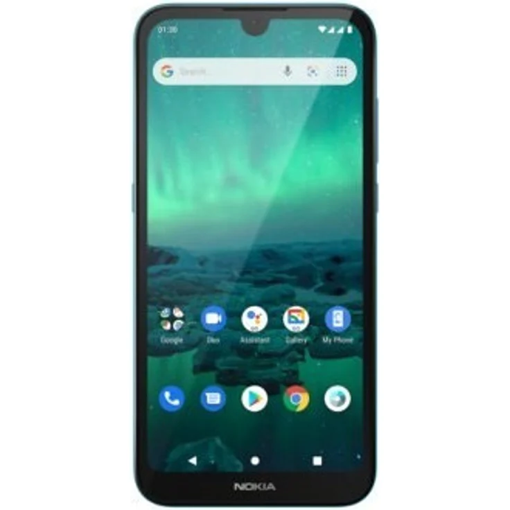 Nokia 1.3 Smartphone 14,5cm (5,71 Zoll) IPS-Display, 16GB interner Speicher, 1GB RAM, Dual-SIM, Android, Cyan Green – Bild 1