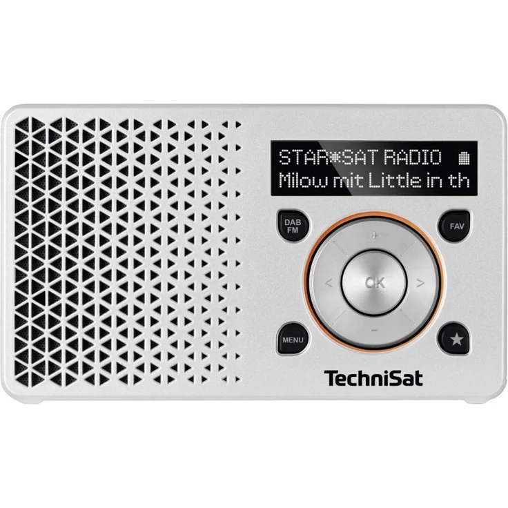 TechniSat DIGITRADIO 1 Mini Tragbares Radio, OLED-Display, schwarz, orange – Bild 3