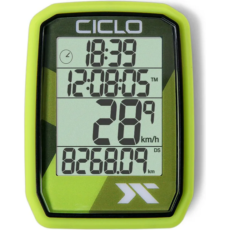 CICLO PROTOS 105 Fahrradcomputer, grün, normal