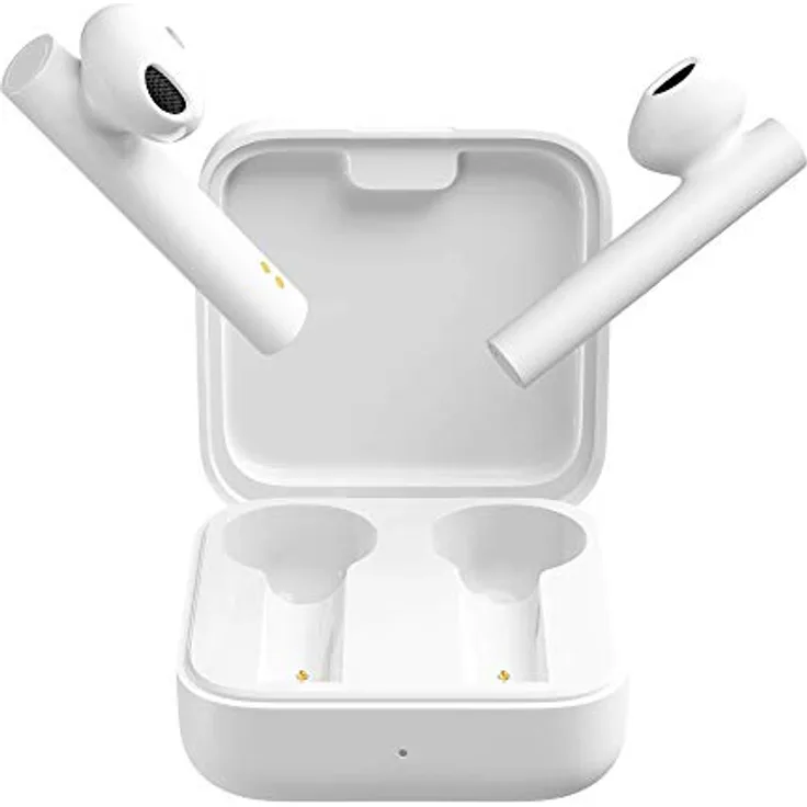 Xiaomi Mi True Wireless Earphones 2 Basic In-Ear Kopfhörer mit Bluetooth, Mikrofon, Noise Cancelling, weiß