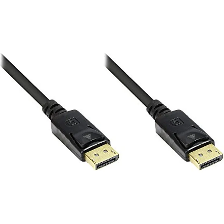 Alcasa 4810-005G - DisplayPort - DisplayPort - Männlich - Männlich - Gold - Schwarz (4810-005G)