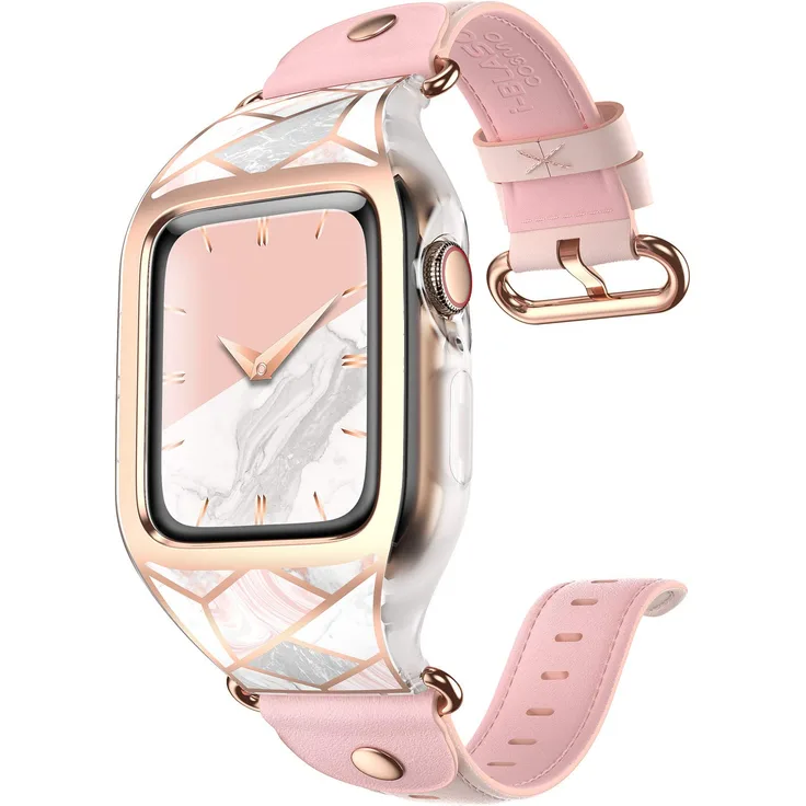 i-Blason Armband für iWatch 4/Apple Watch 5 Ersazarmband 44mm iWatch Sport Band Hülle iWatch Case Schutzhülle Cosmo Kompatibel mit iWatch Series 4/Apple Watch Series 5 44mm (Marmor)