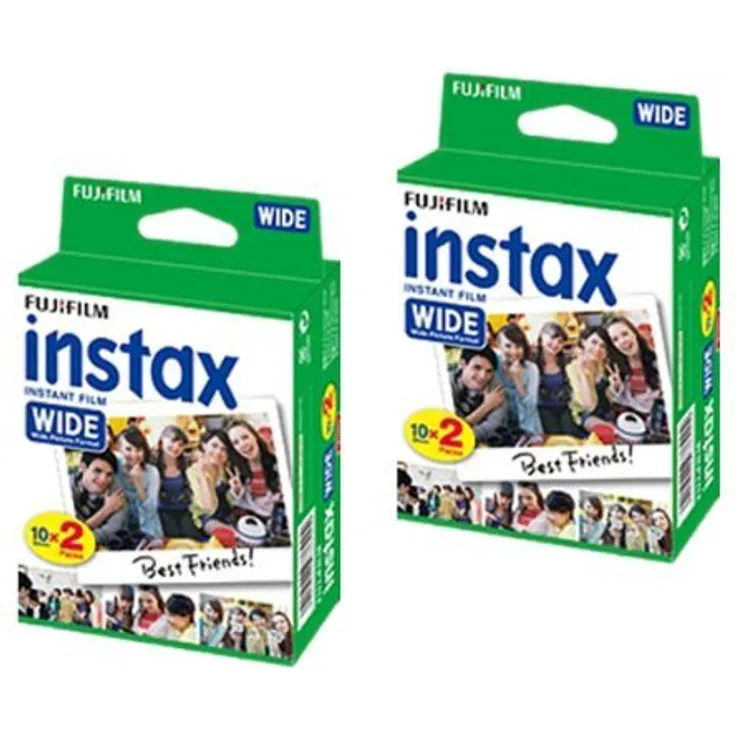 Fujifilm Fuji Instax Wide Film Belichtung für Polaroid 210 200, 40 Stück