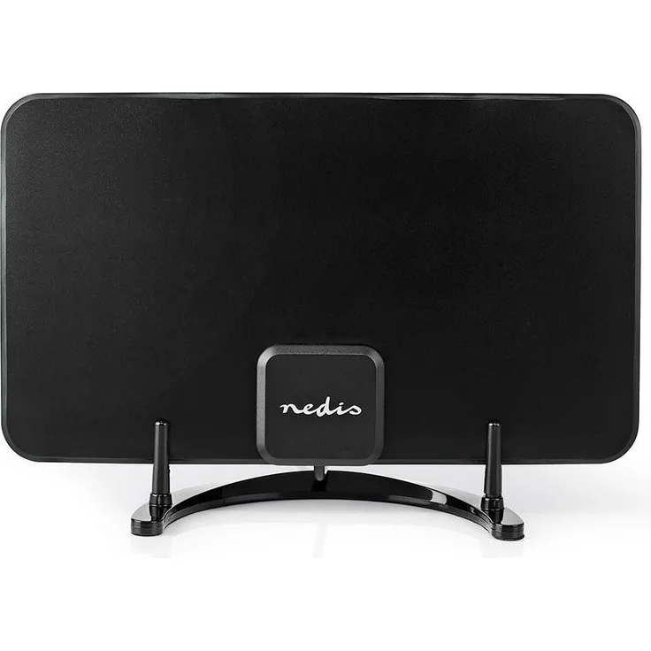 Nedis HDTV-Innenantenne | 0 ? 25 km | Verstärkung 26 dB | UKW/VHF/UHF | Schwarz