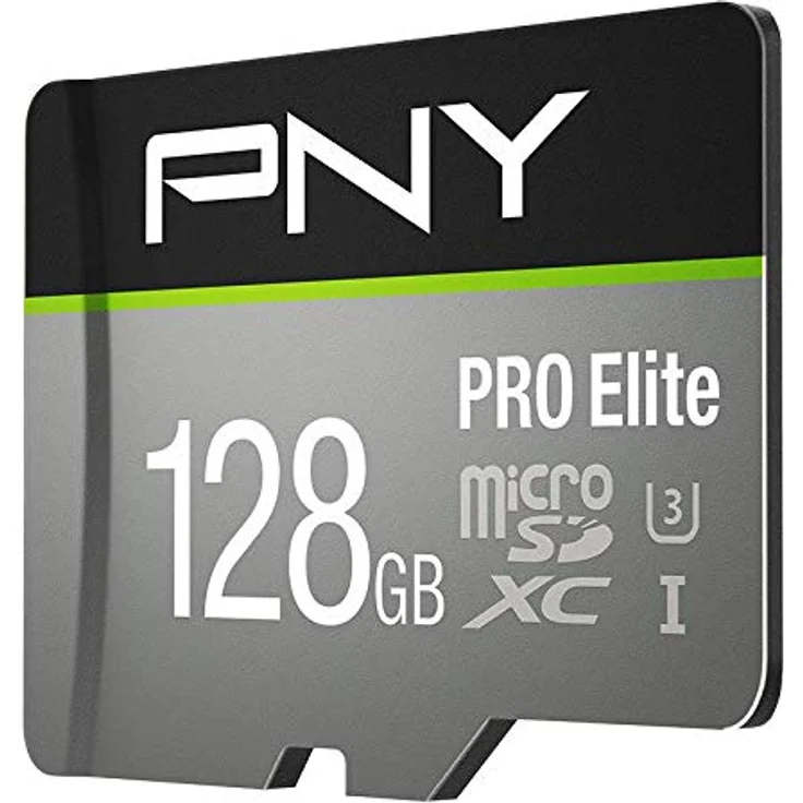 PNY Pro Elite microSDXC card 128GB Class 10 UHS-I U3 100MB-s A1 V30 – Bild 1