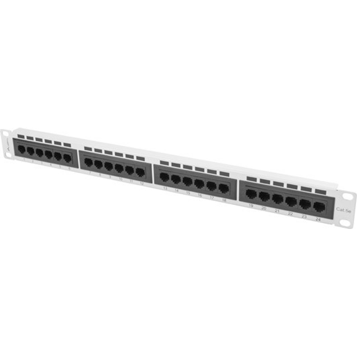 lanberg Patch Panel 24 Port 1U, CAT. 5E, Grau