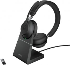 Jabra Evolve2 65 USB-A UC Stereo Charging Stand Black