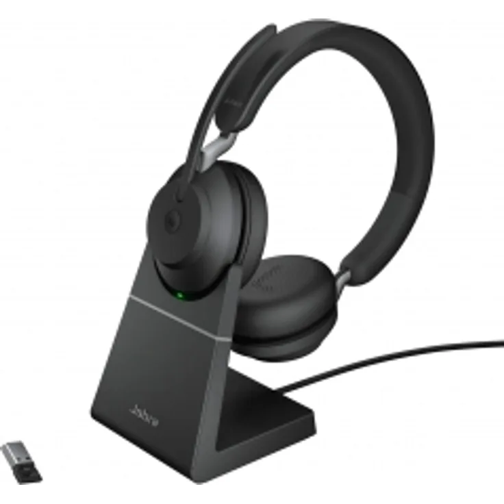 Jabra EVOLVE2 65 USB-A UC Stereo Charging Stand Black