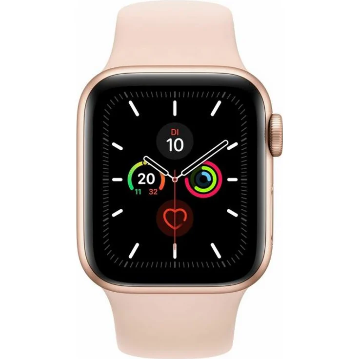 Apple Watch Series 5 Smartwatch GPS, Unisex, 40mm, Aluminiumgehäuse, Sportarmband, Gold – Bild 1