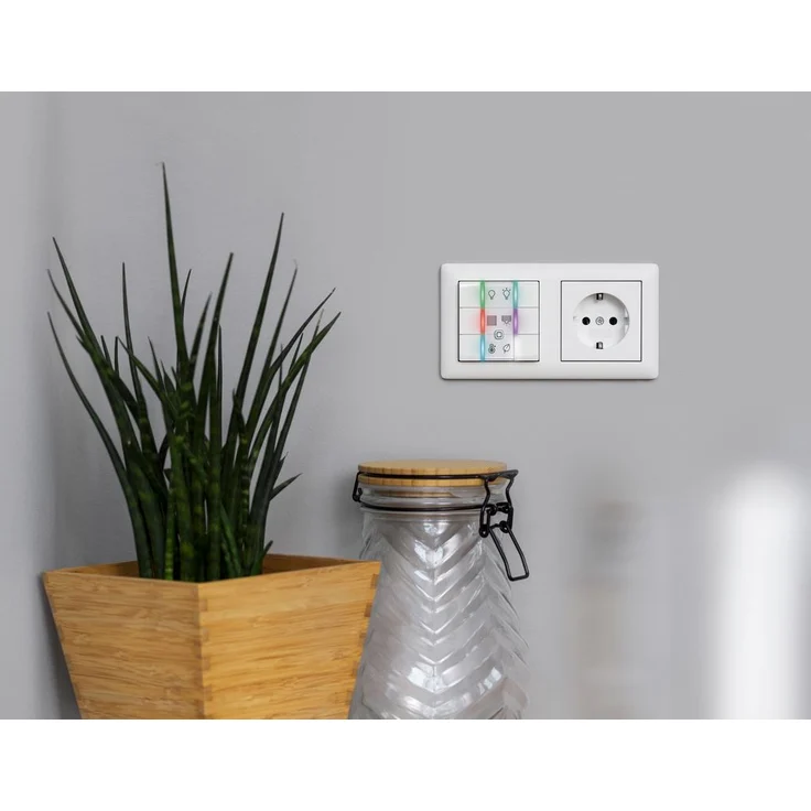 Homematic IP Wired Smart Home Wandtaster mit LEDs 6-fach, weiß (HmIPW-WRC6) – Bild 6