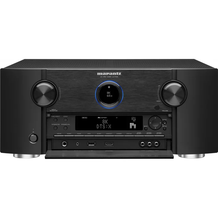 Marantz AV 7706 AV-Vorverstärker 8K mit Dolby Atmos, Aura-3D, HEOS, AirPlay2 und Amazon Alexa schwarz – Bild 3