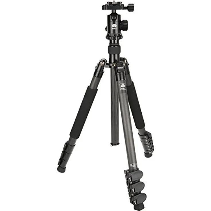 Sirui ET-1204-E-10 Easy Traveler Dreibeinstativ mit E-10 Kopf (Carbon, Höhe: 139 cm, Gewicht: 1,04kg, Belastbarkeit: 8kg) mit Tasche und Gurt – Bild 1