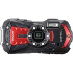 Pentax RICOH WG-60 Rot wasserdichte Kamera Hochauflösende Bilder mit 16 MP Wasserdicht bis 14 m Stoßfest bis Fallhöhe von 1,6 m Unterwassermodus Ring mit 6-LEDs für Makroaufnahmen
