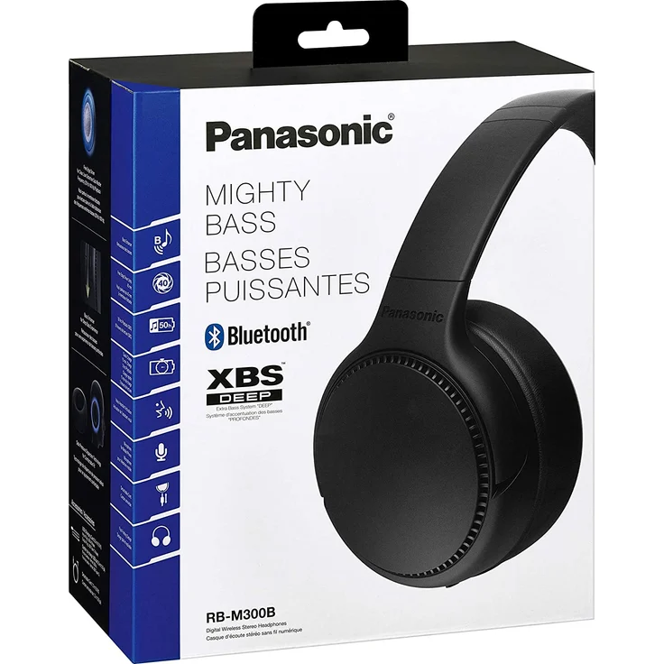 Panasonic RB-M300BE-K Over-Ear-Kopfhörer mit Bluetooth, schwarz – Bild 5