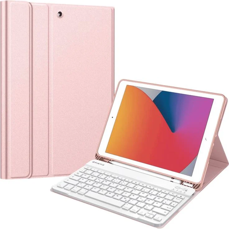Fintie Tastatur Hülle Case Cover für iPad 10.2 Pencil Halter QWERTZ – Bild 1