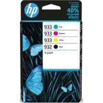 HP 932 Black 933 CMY Original Ink Cartridge 4-Pack