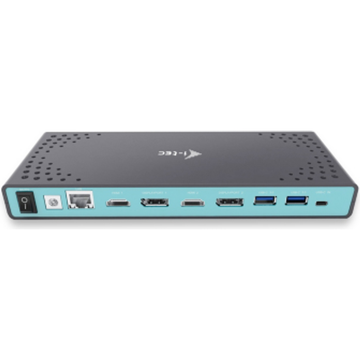 i-tec USB-C/A 4K Dual Display Docking Station HDMI/DP/6xUSB/Audio