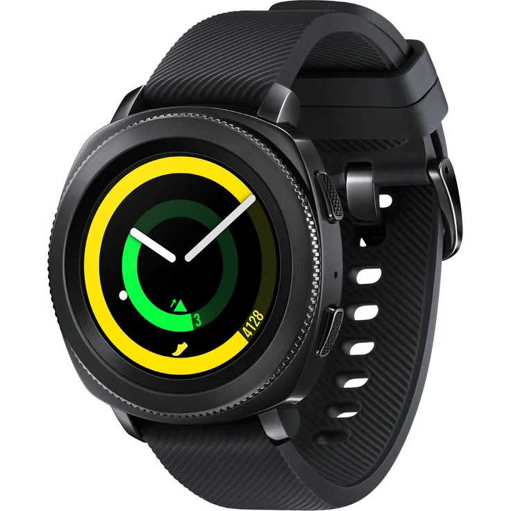 Samsung Gear Sport Smartwatch GPS, Unisex, 42mm, Edelstahlgehäuse, Schwarz – Bild 2