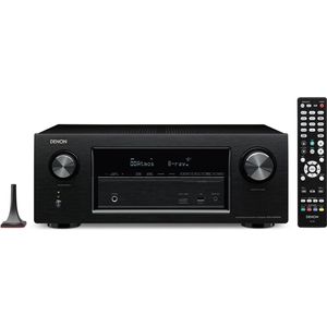 Bild für Denon AVRX3300WBKE2 7.2 Surround AV-Receiver (Dolby Atmos, dtsX, WLAN, Bluetooth, Spotify Connect, 7 Plus 1 HDMI 3D, 4K, 2 HDMI Ausgänge, HDCP 2.2, 2-Zonen, 7x 180 Watt)