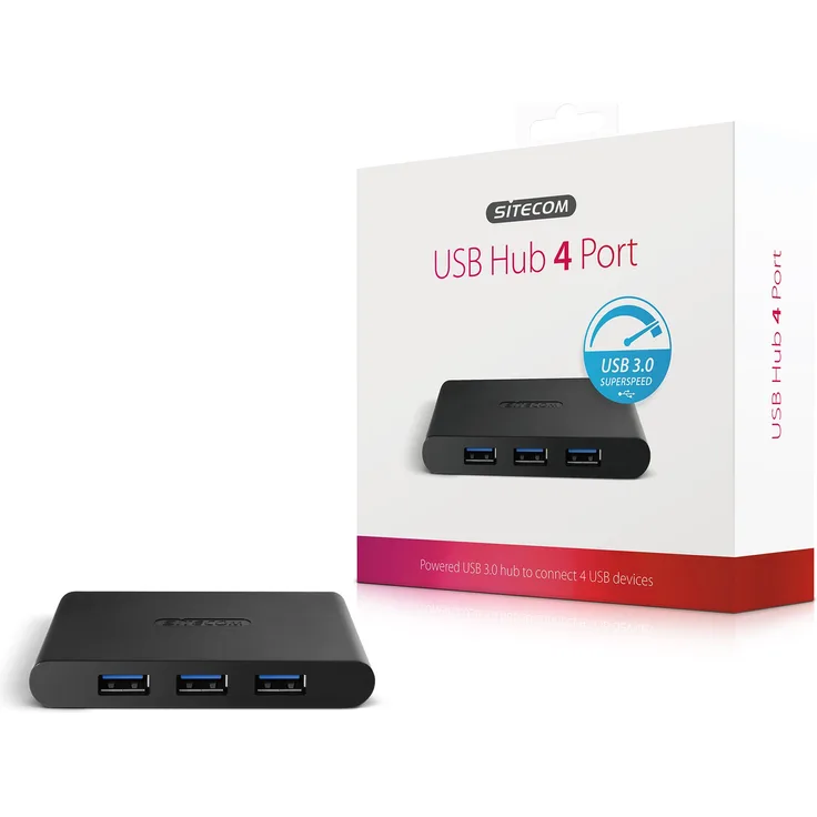 Sitecom USB 3.0 Hub 4 Port