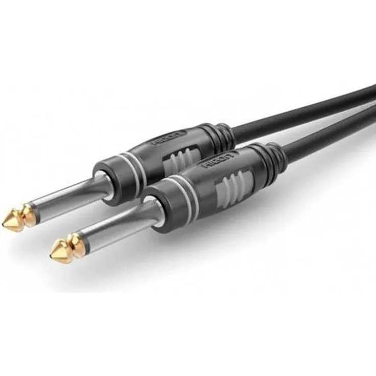 Hicon HBA-6M-0300 Klinke Audio Anschlusskabel (1x Klinkenstecker 6.3mm (mono) - 1x Klinkenstecker 6.3mm (mono)) 3.00m Schwarz