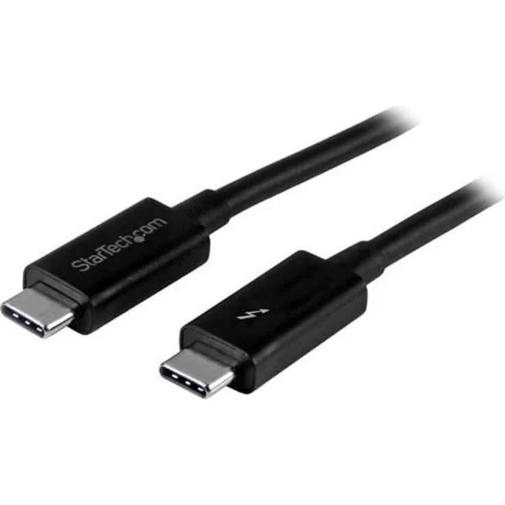 StarTech.com 2,0mThunderbolt 3 (20Gbit/s) USB-C Kabel - Thunderbolt, USB und DisplayPort kompatibel - Thunderbolt-Kabel - 24-Pin-USB Typ C (M) bis 24-Pin-USB Typ C (M) - 2,0m (Thunderbolt 3 / USB / DisplayPort) - Schwarz (TBLT3MM2M)